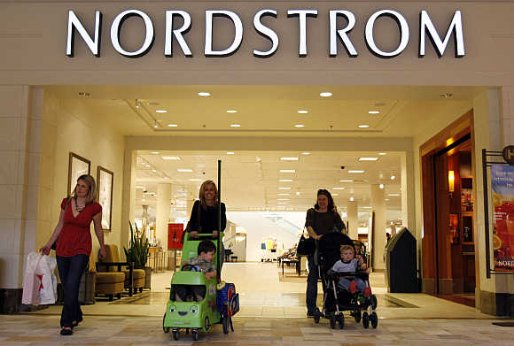 A Nordstrom store at a mall in Denver, United States.