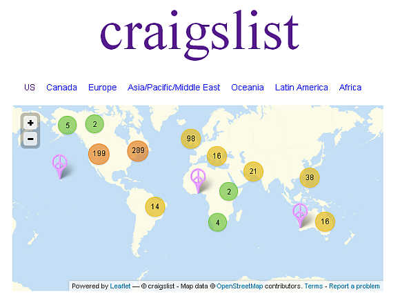 Americans also spend a lot of time on Craigslist.