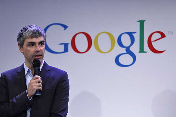 Larry Page at Google's headquarters in New York.