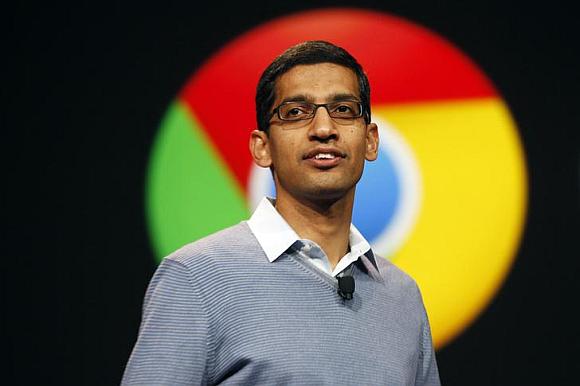 Sundar Pichai at Google I/O Conference.