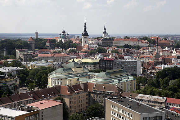 A view of Tallinn, capital of Estonia.