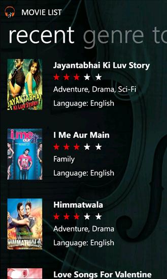 Screenshot of Bollywood Music.
