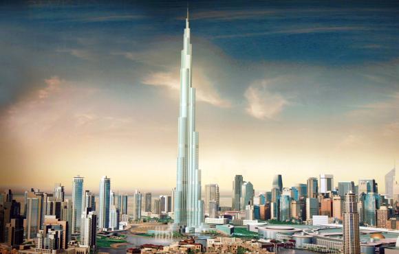 An artist's impression of one of the world's tallest hotels in Dubai, United Arab Emirates.