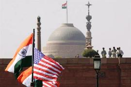 Indian and American flag