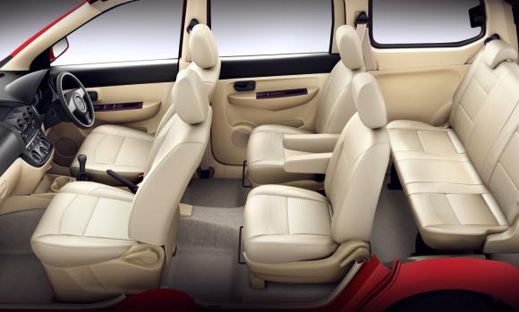 Spacious interior of Chevrolet Enjoy.