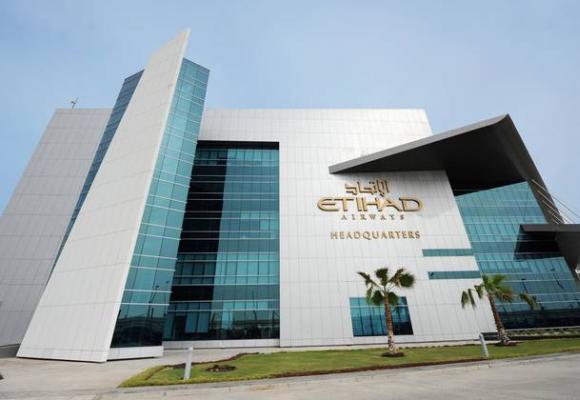 The Etihad Airways headquarters in Abu Dhabi.