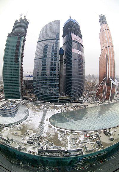 Moscow skyline.