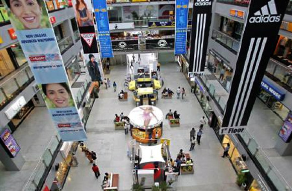 A shopping mall in Gurgaon.