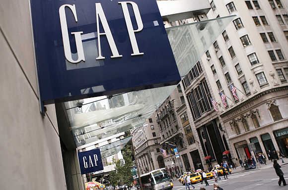 Gap store on Fifth Avenue in New York City, United States.