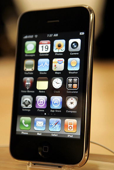 The Apple iPhone 3GS is shown at the company's retail store in San Francisco, California.