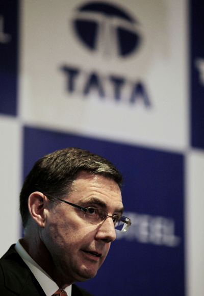 Corus' former chief executive officer Kirby Adams. Since acquisition, Tata Steel Europe has had three CEOs.