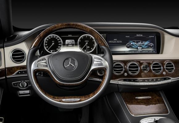 Interior of Mercedes S Class.