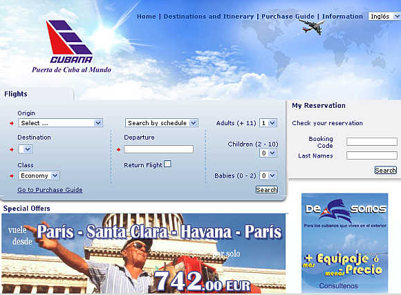 Cubana Airlines.