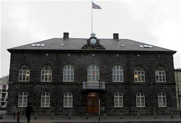 Iceland's Parliament house in Reykjavik.