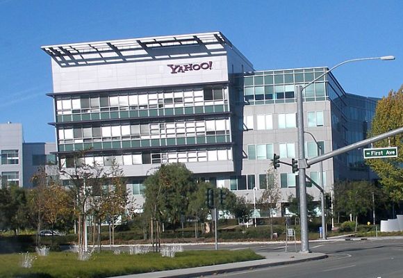 Headquarters of Yahoo! next to Mathilda Avenue in Sunnyvale.