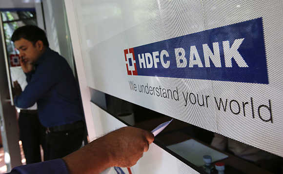 A HDFC Bank branch in Mumbai.
