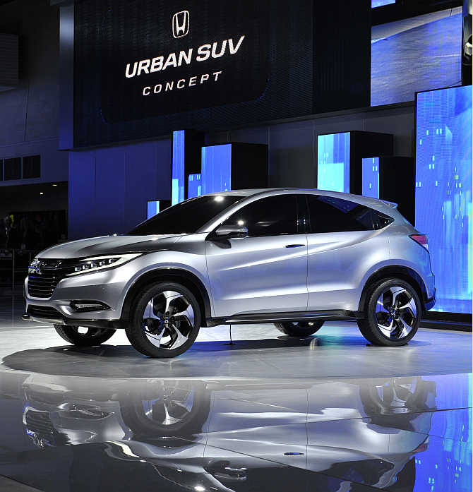 Honda Urban SUV concept on display in Detroit.