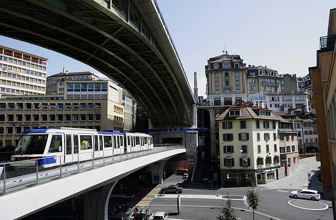 A view of Lausanne, Switzerland.