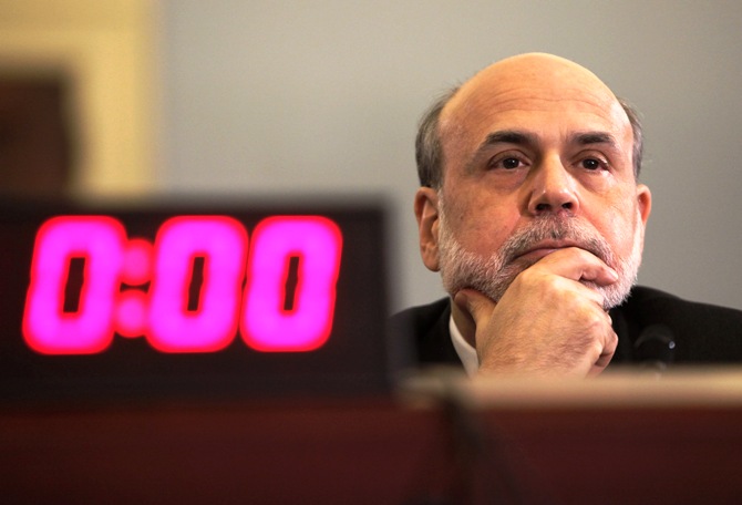 US Federal Reserve Chairman Ben Bernanke testifies before the House Budget committee hearing.