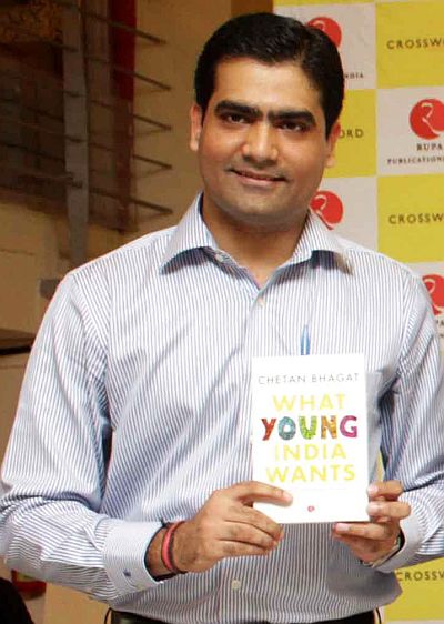 Rupa Publications Managing Director Kapish Mehra at the launch of Chetan Bhagat's first non-fiction book What Young India Wants.