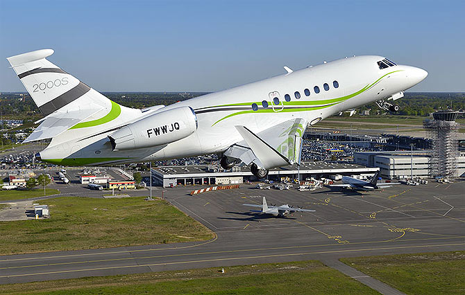 The stunning Falcon 2000S business jet in India soon