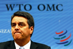 Roberto Azebedo, new Director-general of the World Trade Organization reacts before his first General Council meeting at the WTO headquarters in Geneva.