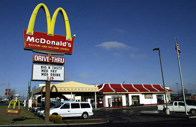 McDonald's restaurant in Moses Lake, Washington.