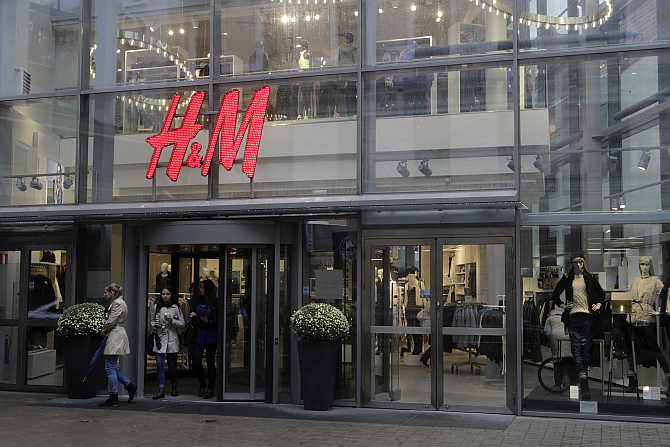 A H&M store in Riga, Latvia.