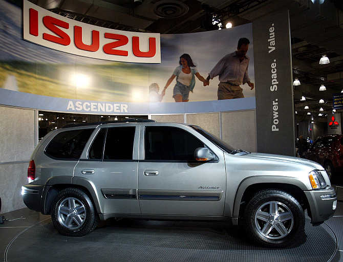 Isuzu's Ascender on display in New York.