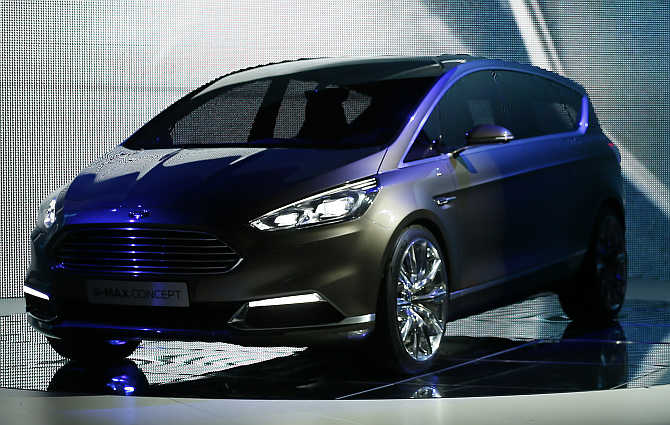 Ford S-Max concept car on display in Frankfurt.