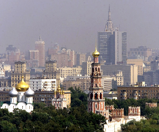 A view of downtown Moscow.