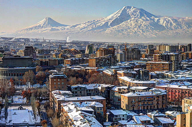 A view of Yerevan, the capital of Armenia.