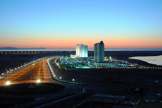 A view of Avaza resort in Turkmenistan.