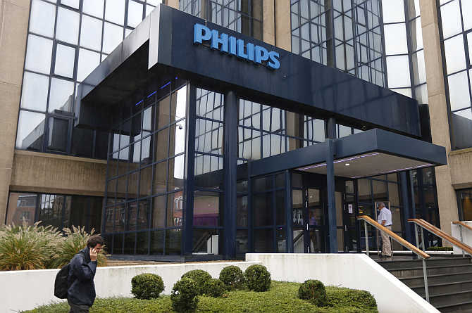 Philips office in Brussels, Belgium. Havells is competing with big companies, such as Philips.