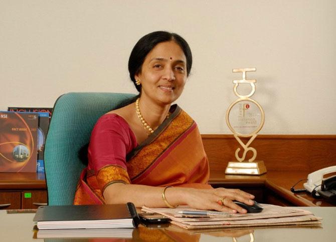 National Stock Exchange chief Chitra Ramkrishna.