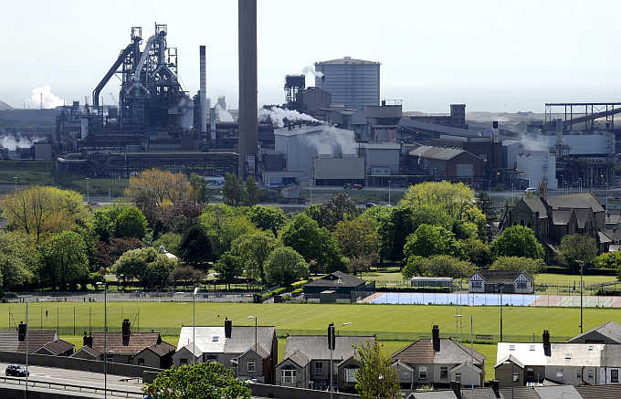 Tata Steel plant in Port Talbot, South Wales.