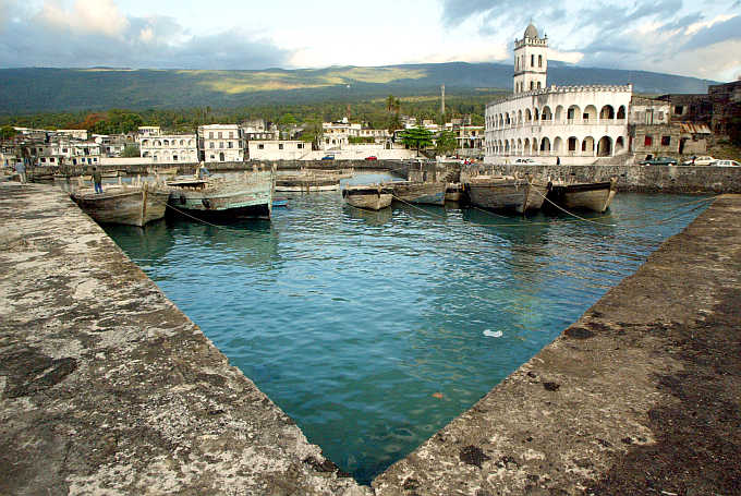 A view of the harbour in the Comoran capital Moroni.