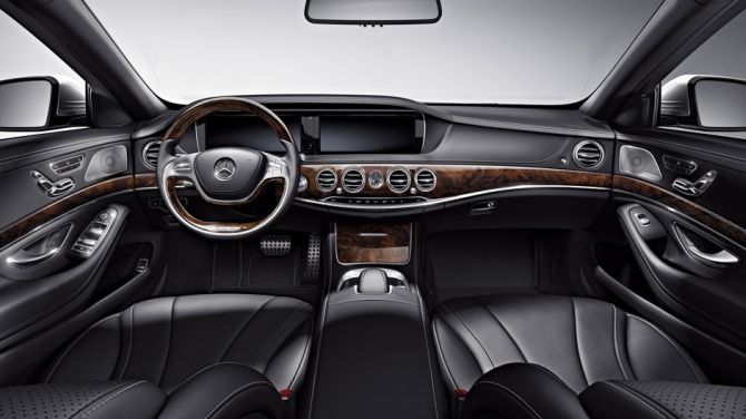 Mercedes-Benz S Class interior.