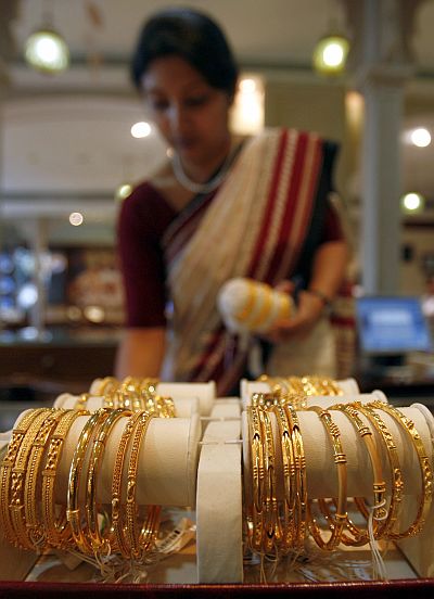In Delhi, gold of 99.9 and 99.5 per cent purity surged by Rs 605 each to Rs 28,625 and Rs 28,425 per ten gram respectively.