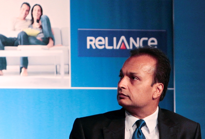 Anil Ambani, chairman of the Reliance Anil Dhirubhai Ambani Group, attends an annual general meeting of Reliance Capital.