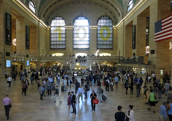 A view of the main hall of Grand Central Terminal in New York City, United States.