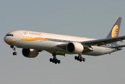 A Jet Airways aircraft