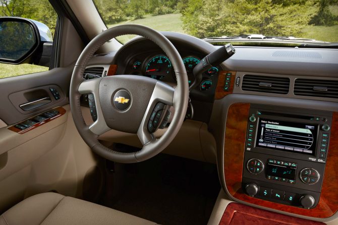 Chevrolet Suburban interior.