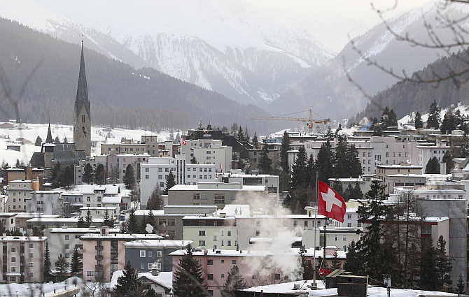 A view of Davos in Switzerland.