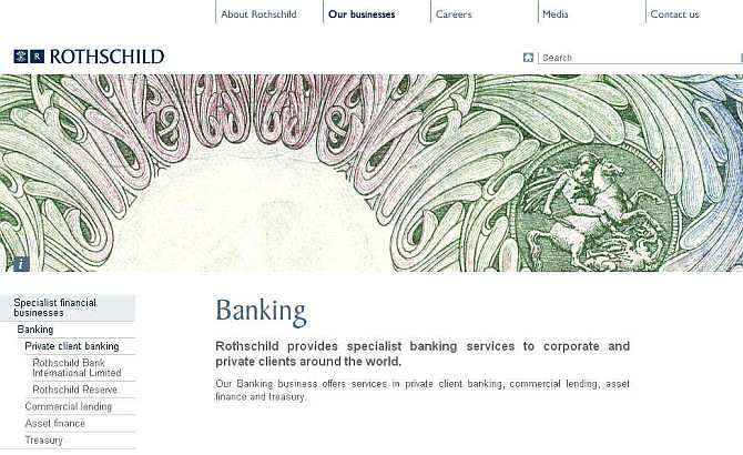Homepage of Rothschild.