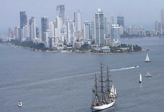 A view of Cartagena, Colombia.