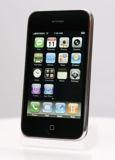 The new Apple iPhone 3G is displayed in Toronto.