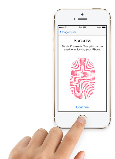 Touch ID. Your fingerprint, your iPhone.