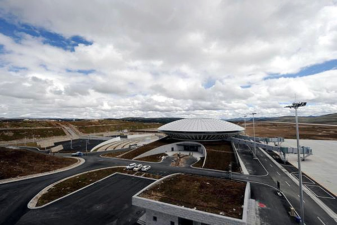 Reuters A view shows the Daocheng Yading Airport under construction in Daocheng.