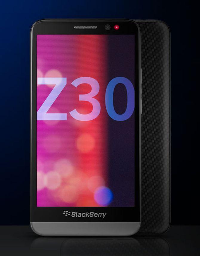 BlackBerry unveils the Z30 with 5-in display, updated OS